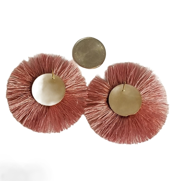 Cloie Seed Bead Cluster With Tassel Fringe - Picture 2 of 6